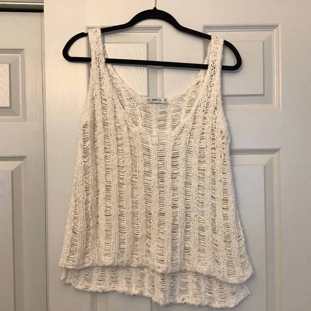 Zara Distressed Knit Tank - Picture 4 of 4